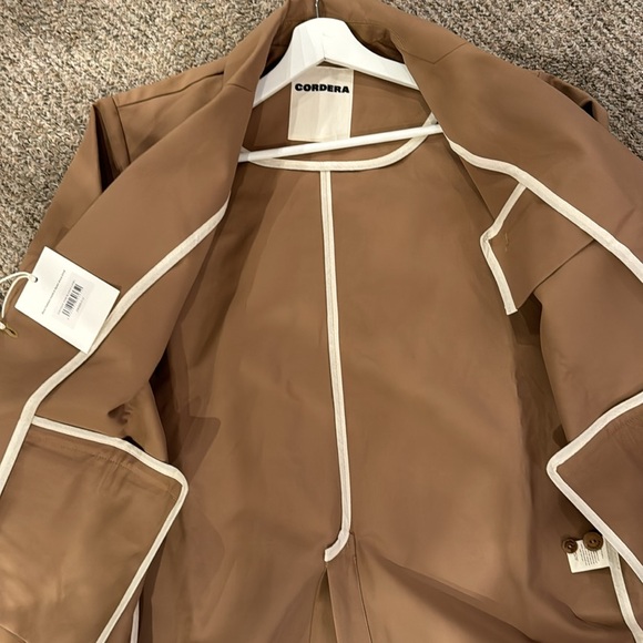 CORDERA 
Oversized Rain Blazer Jacket | Camel - Picture 10 of 11